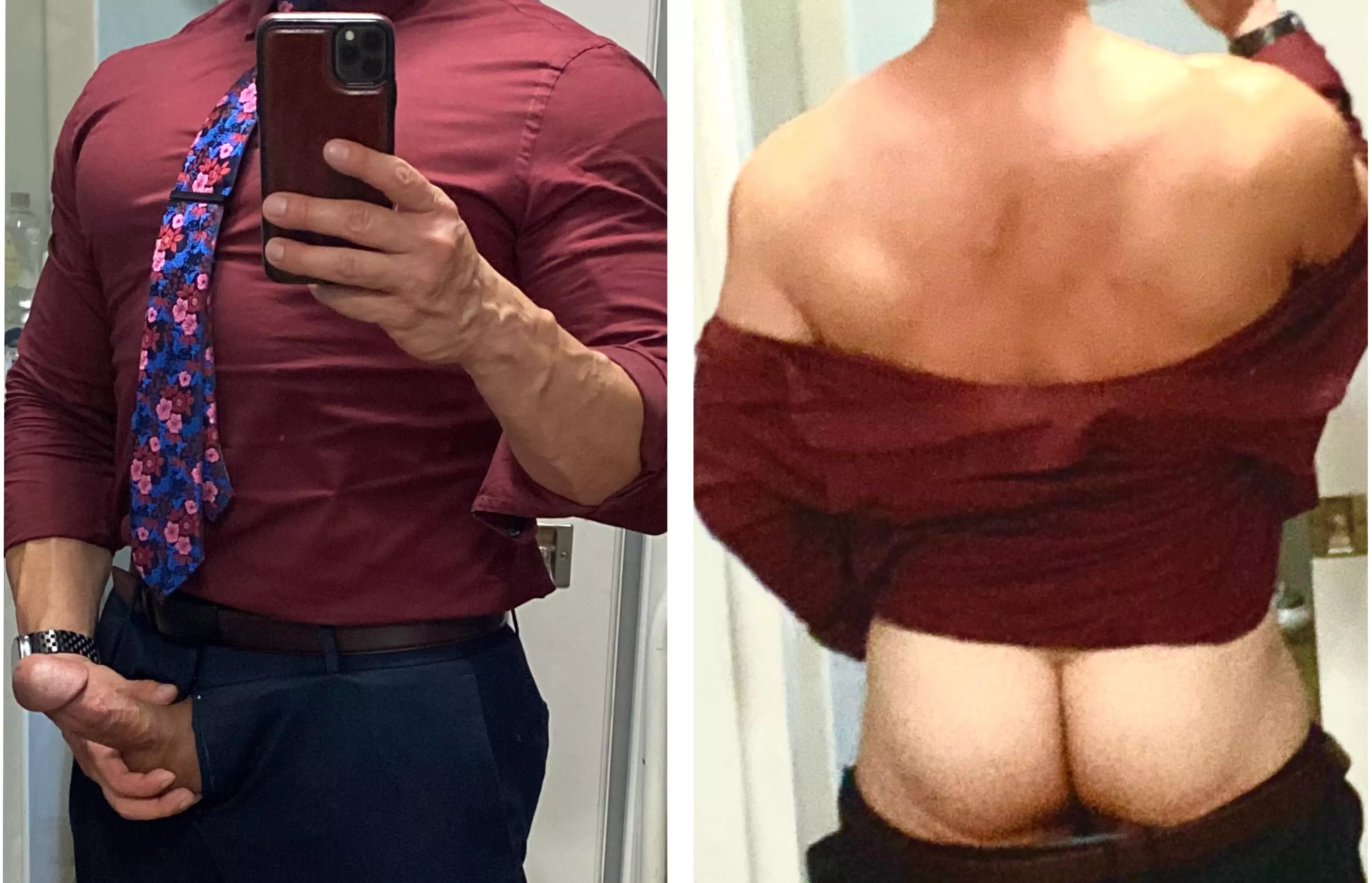 (40’s) Taking the 🍑 shot was harder than I thought, so here’s front and back to compensate 😁