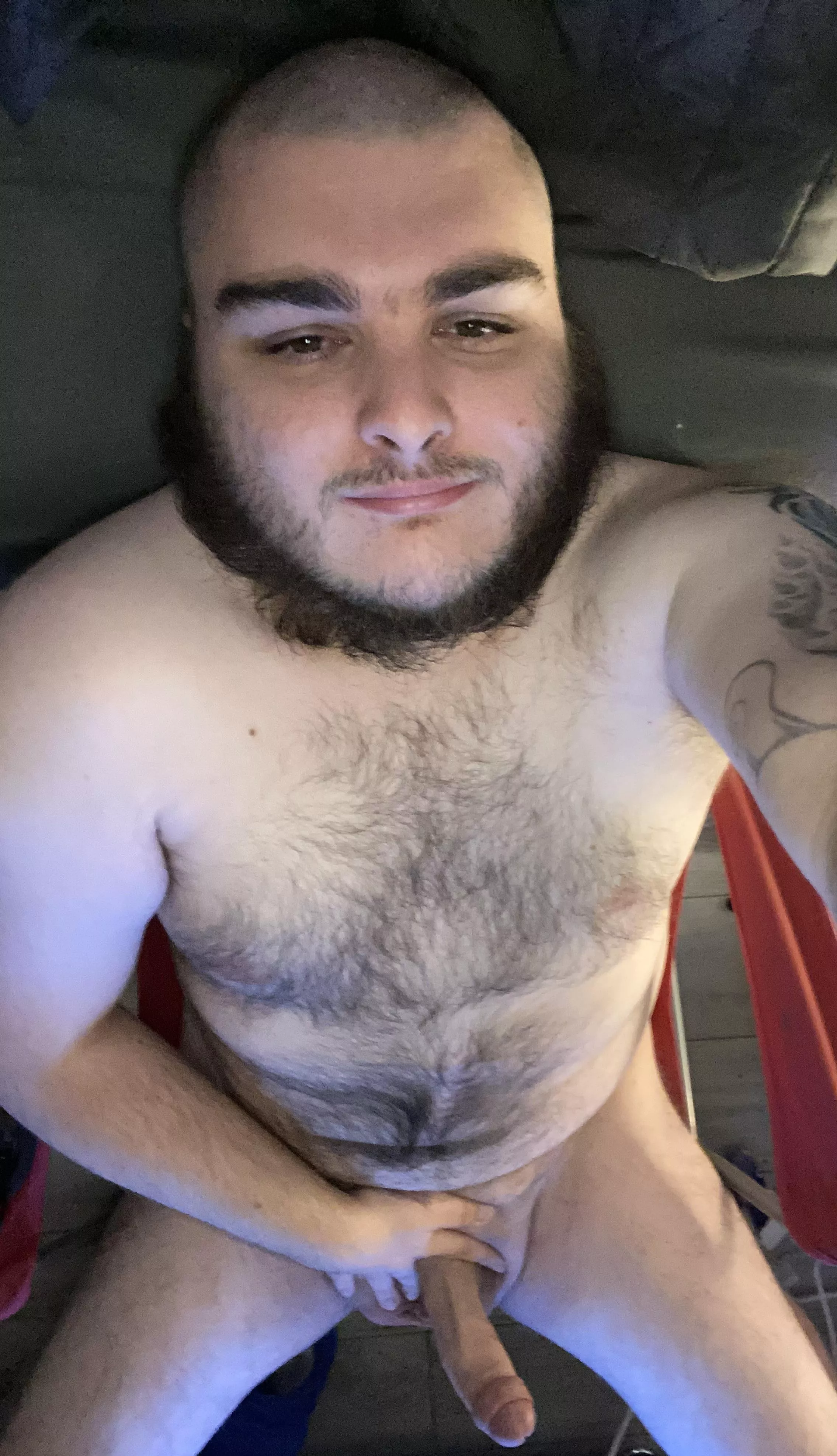 Any ladies like to come take a seat on a big hairy dude?