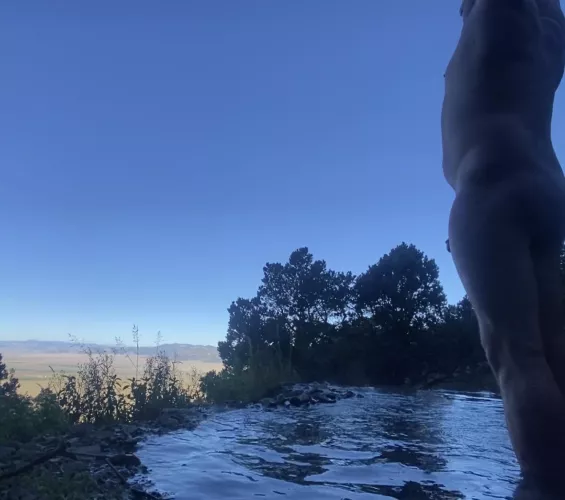 Early morning yoga at my favorite place in earth