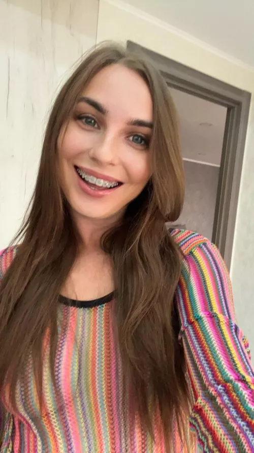 I have to take my braces off soon. I’m so used to them