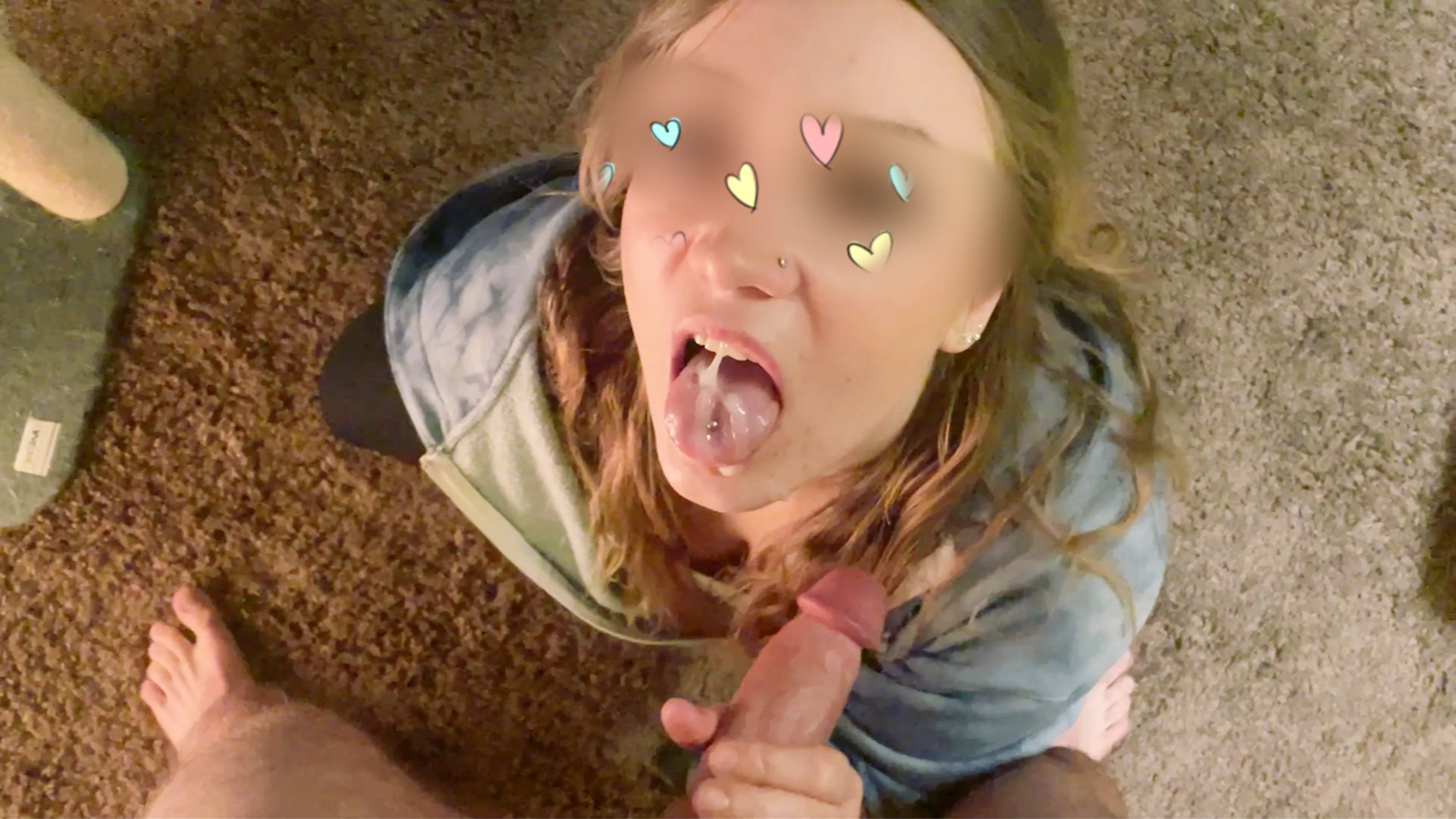 I milked his load in my mouth and swallowed it all