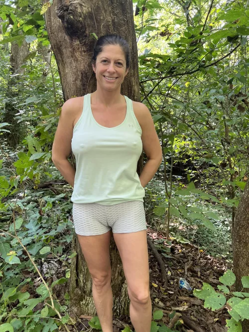 Just out on a hike. Would you stop and talk to me?