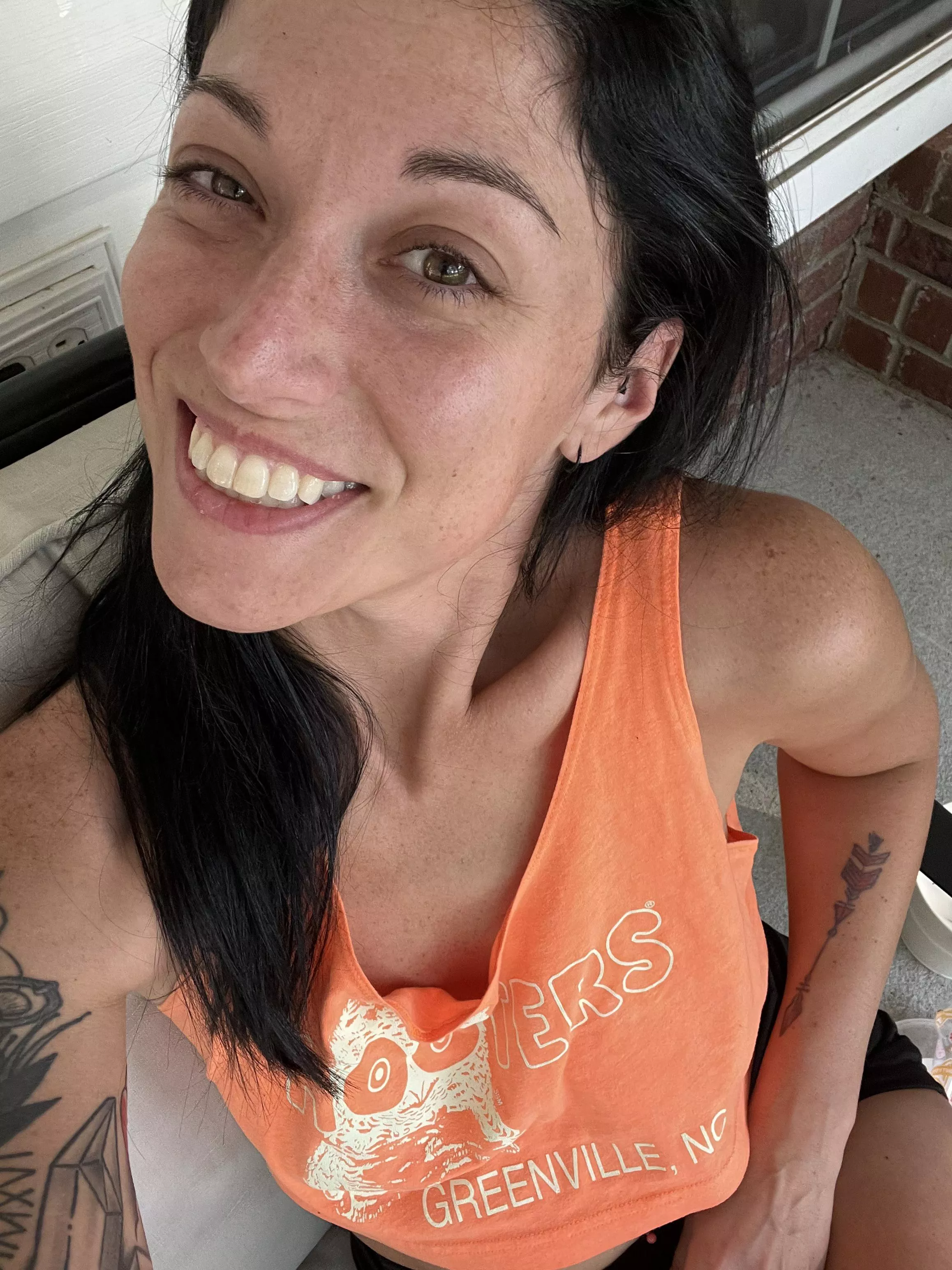 Just relaxing on my porch😊