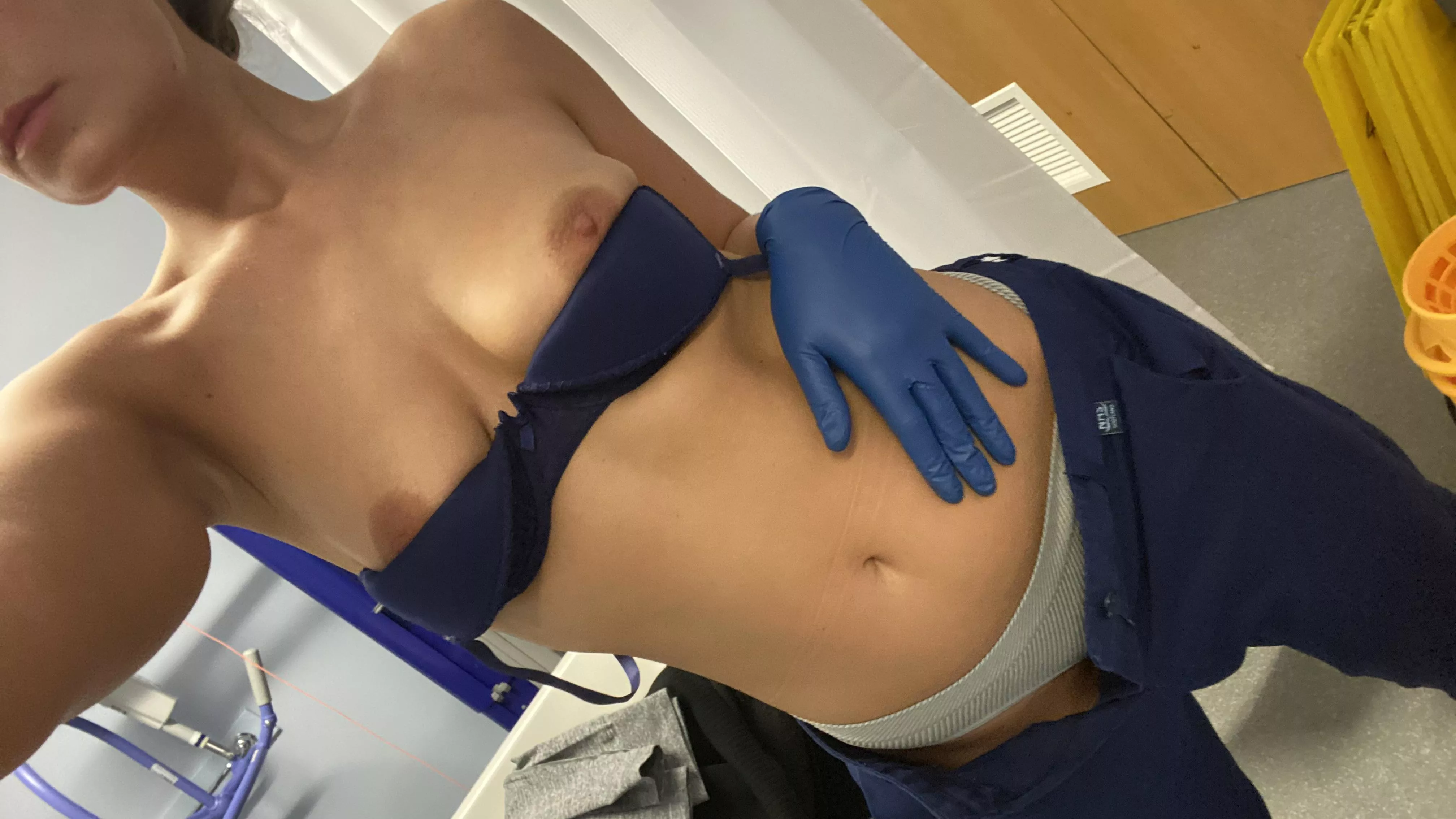 Meet me in the bathroom on my break for some ✨special✨ treatment