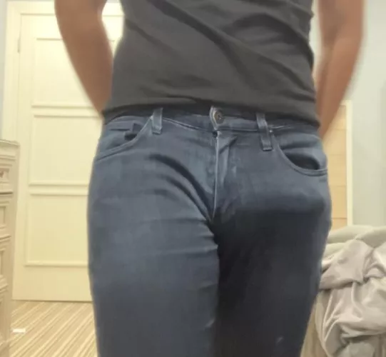 6.75 inches, 5.6 girth in jeans