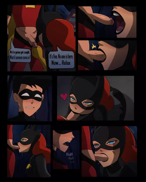 Barbara Gordon sucks off Tim Drake (xeroshadows) [Batman: The Animated Series]