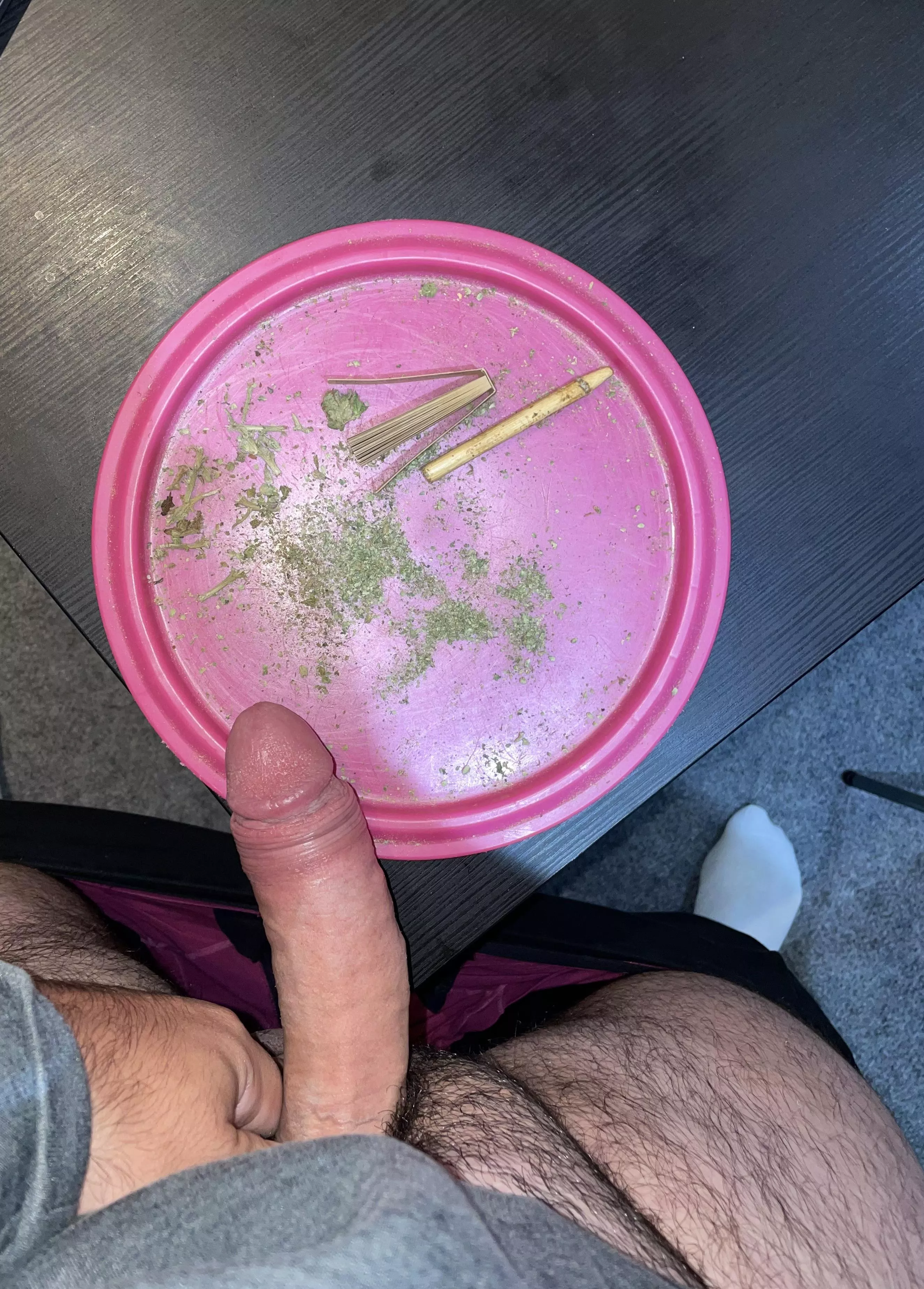 Hungover, high, and horny. The nights going to be spent s(m)oking and stroking