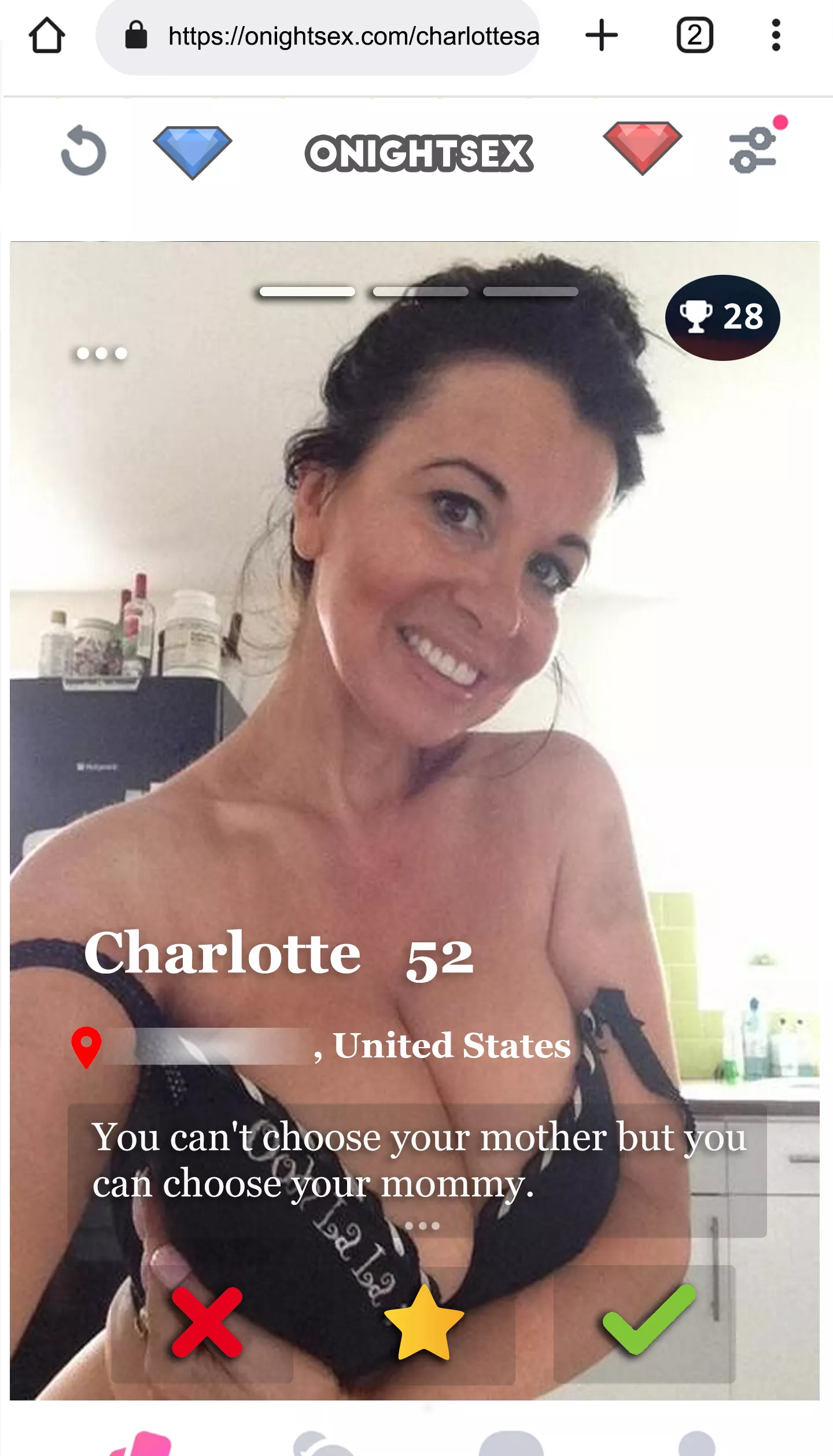 I was looking to fuck a milf and I found my mom