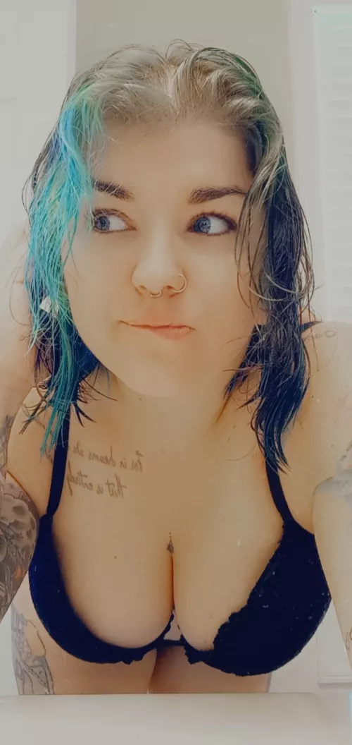 just finished in the shower. 💕