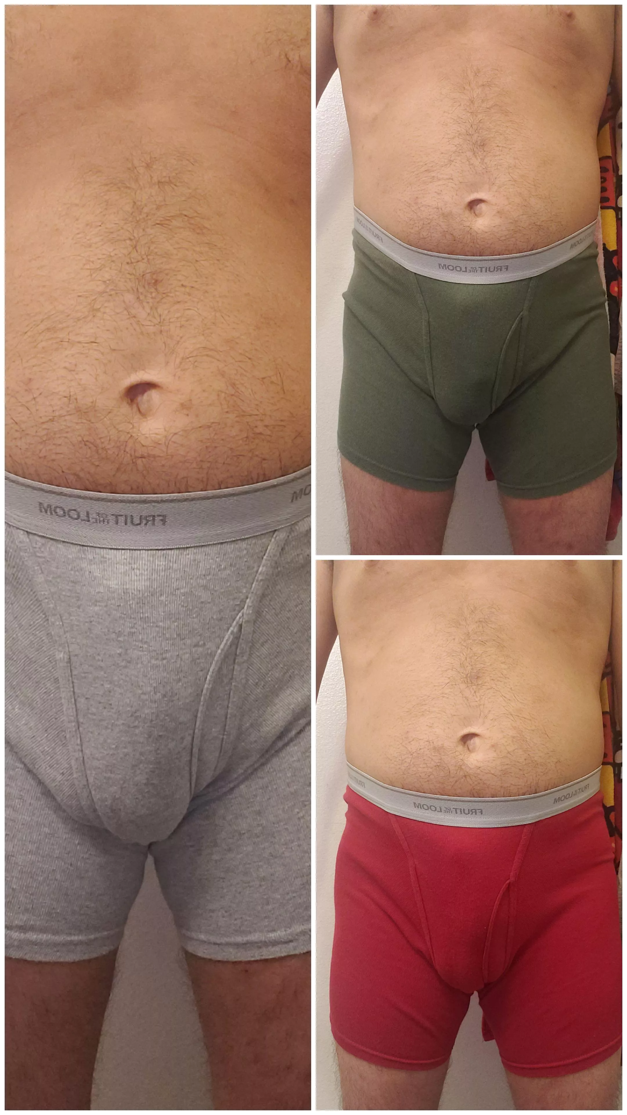 Which color do like my bulge in grey,green or red