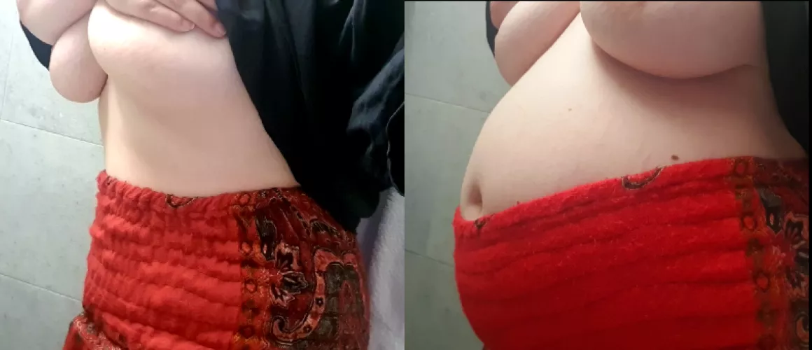 glad I have stretchy pants for stuffing ♡