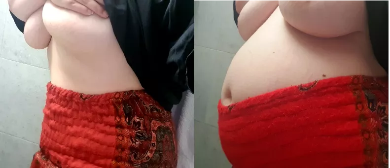 glad I have stretchy pants for stuffing ♡