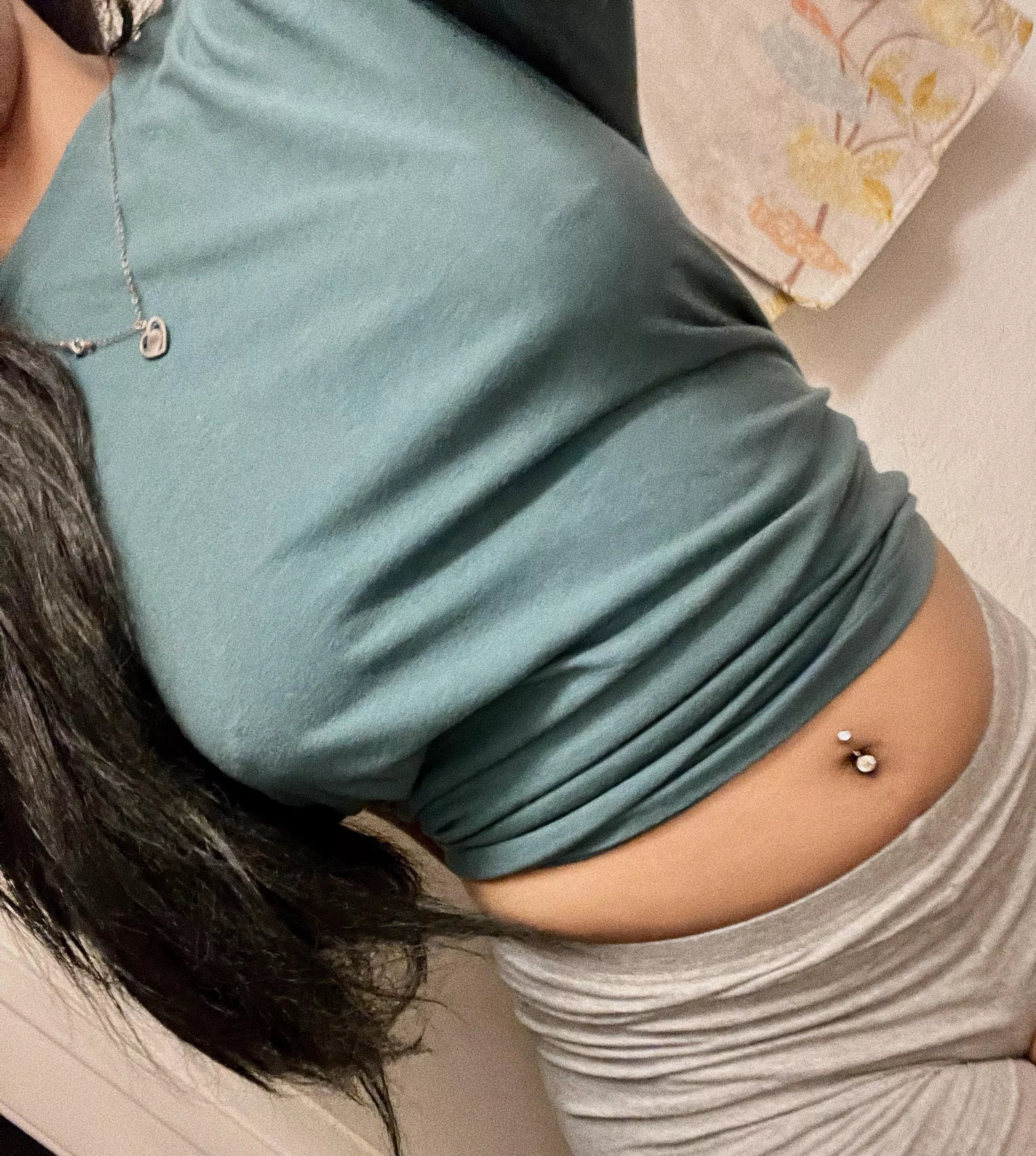 I love wearing clothing like this around men because their eyes always go straight to my pierced tits