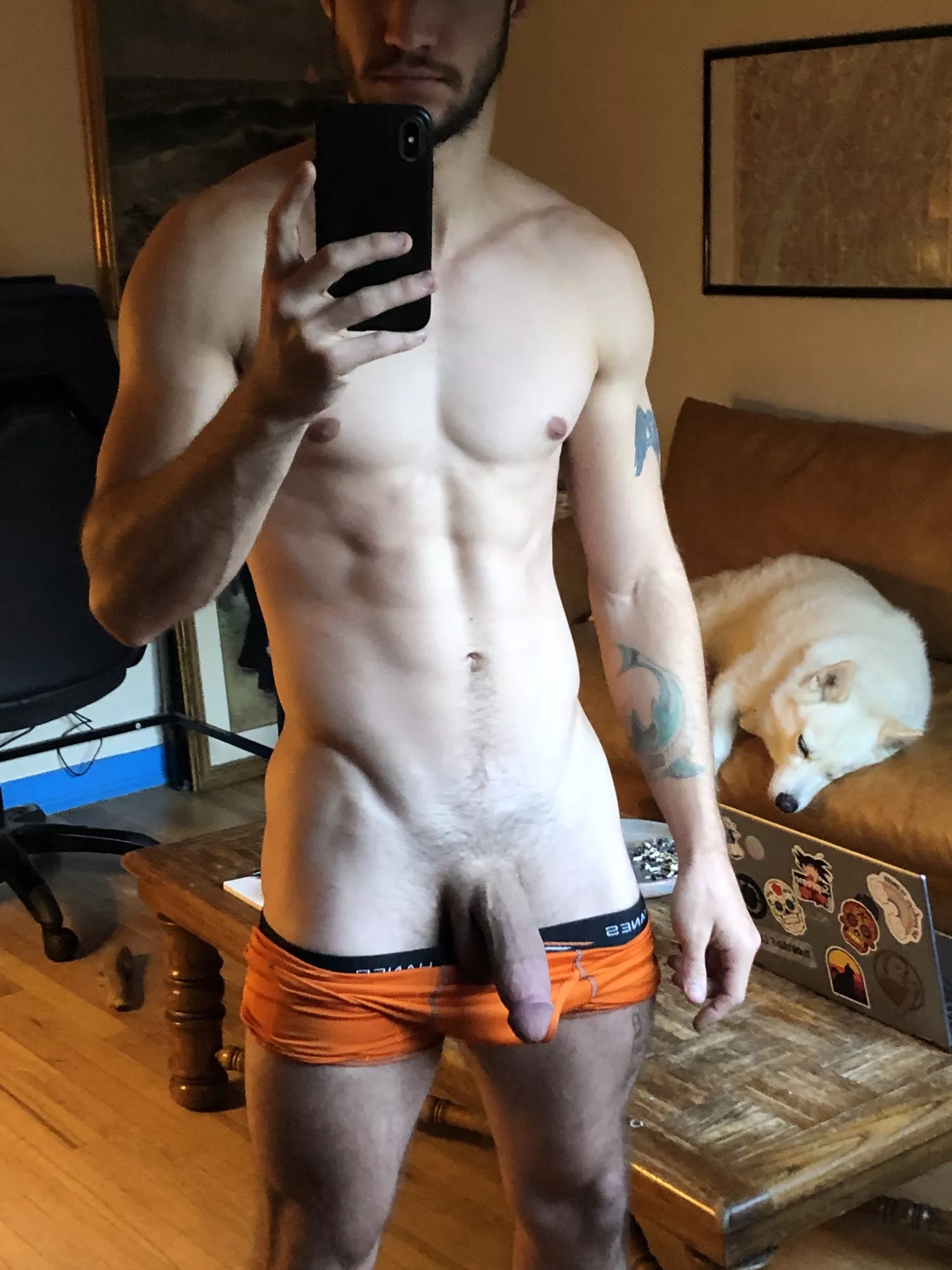 I need you on your knees but let’s not wake the dog