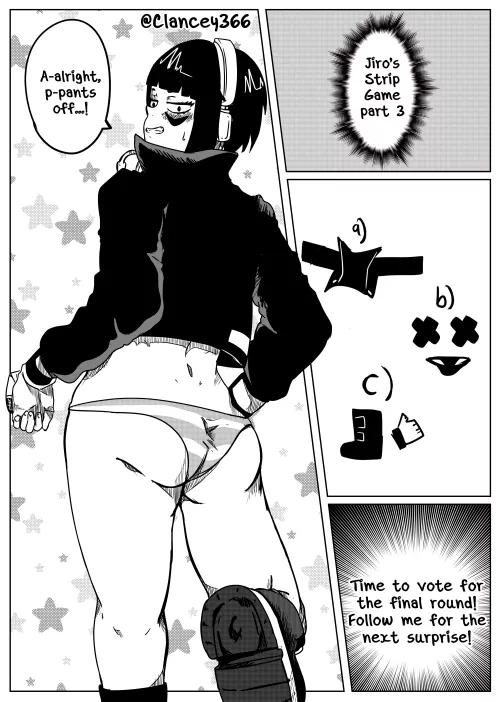 Jiro's strip game (@Clancey366)