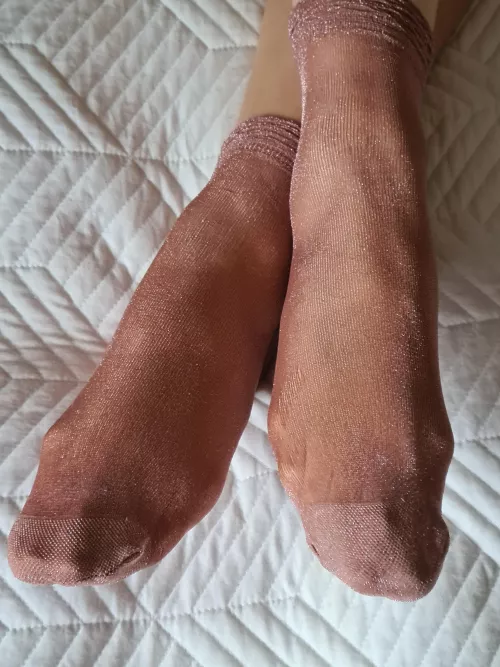 These are my pink socks that I am wearing now.