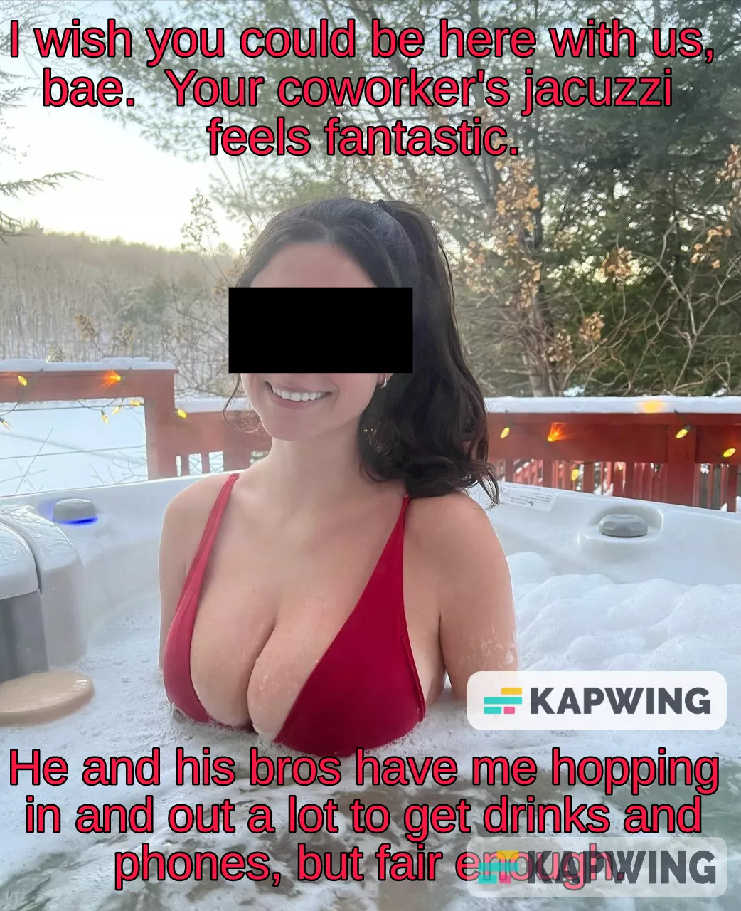 Any bath my lady is in is automatically a hot tub