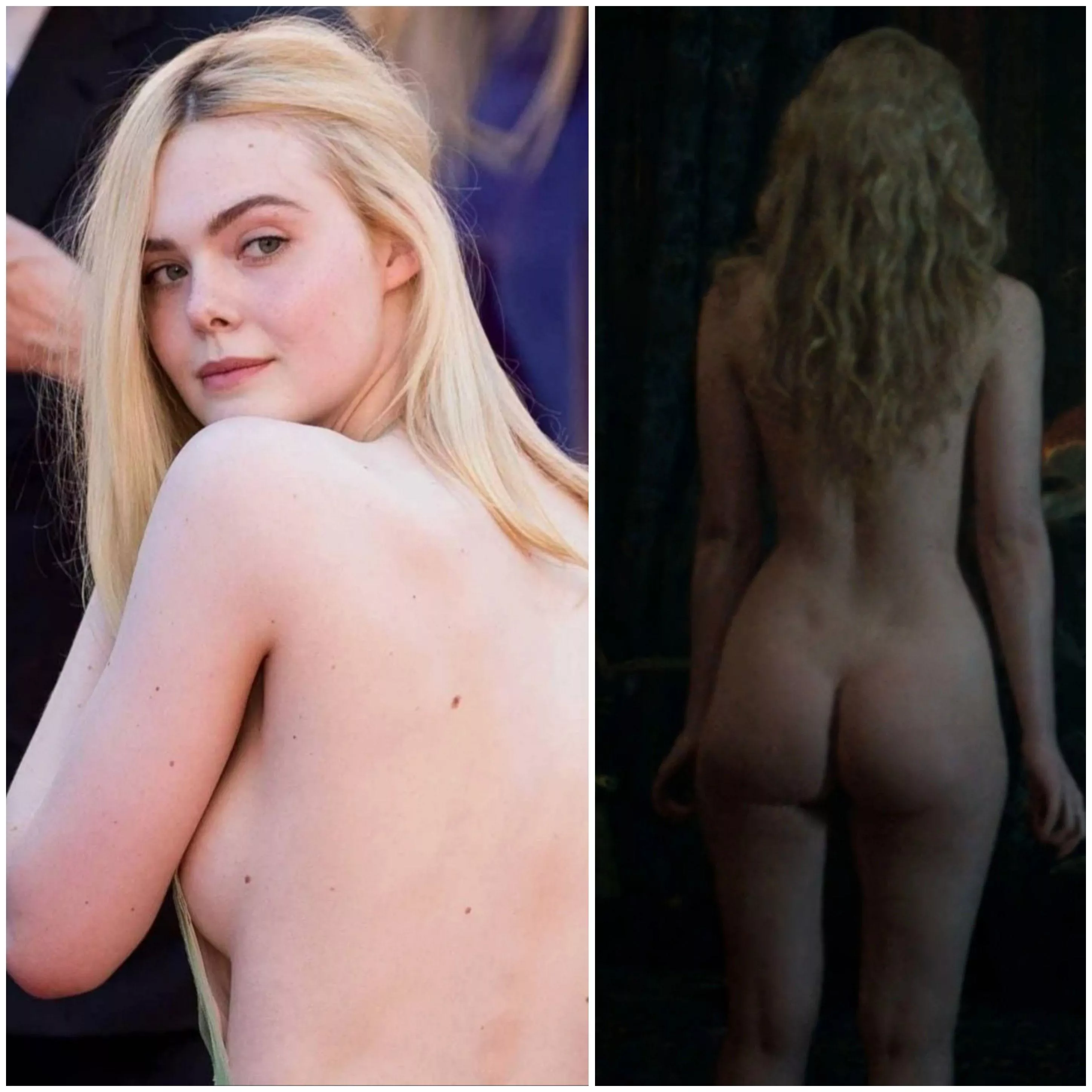 Elle Fanning has my cock swollen with pleasure for her curvy body and pretty face