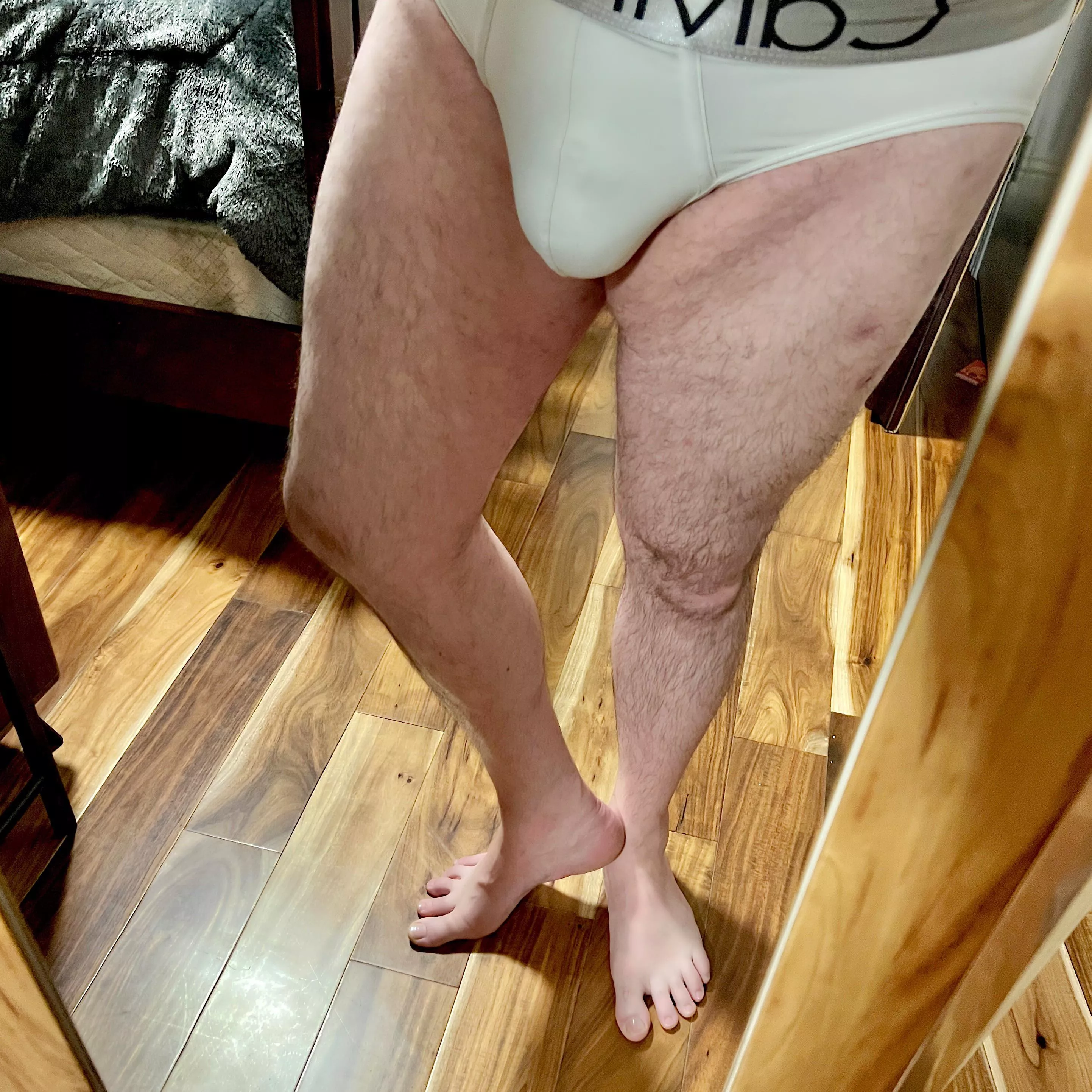 I do love how my bugle looks in these CK briefs