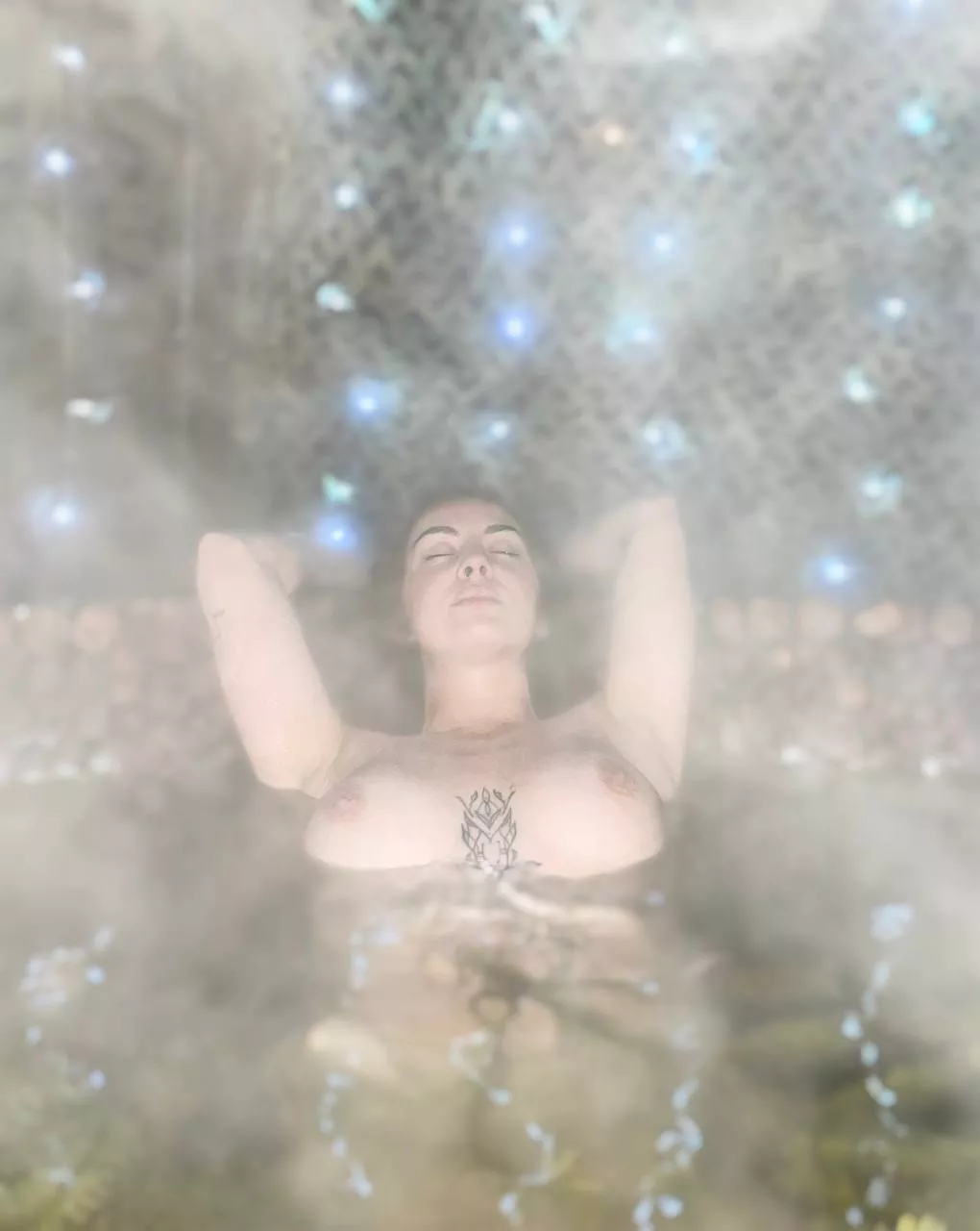 Let's heat this water even more with the friction of our bodies😉