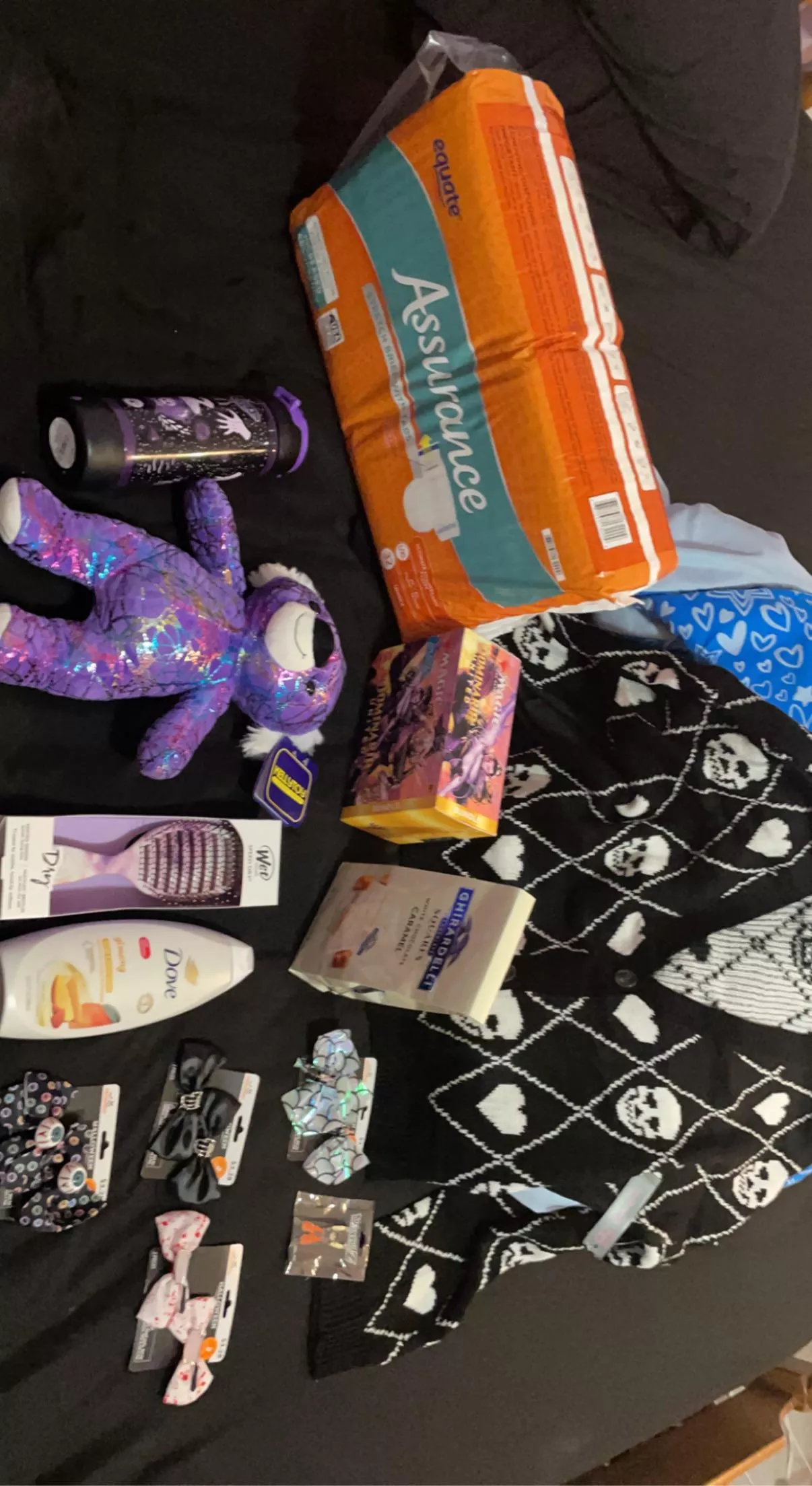 Spoiled me a little tonight (I won the stuffy in a claw machine)