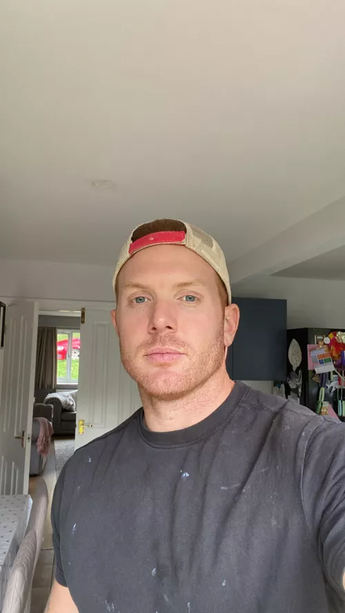 Tradie at work. I’m a plasterer. Happy hump day!