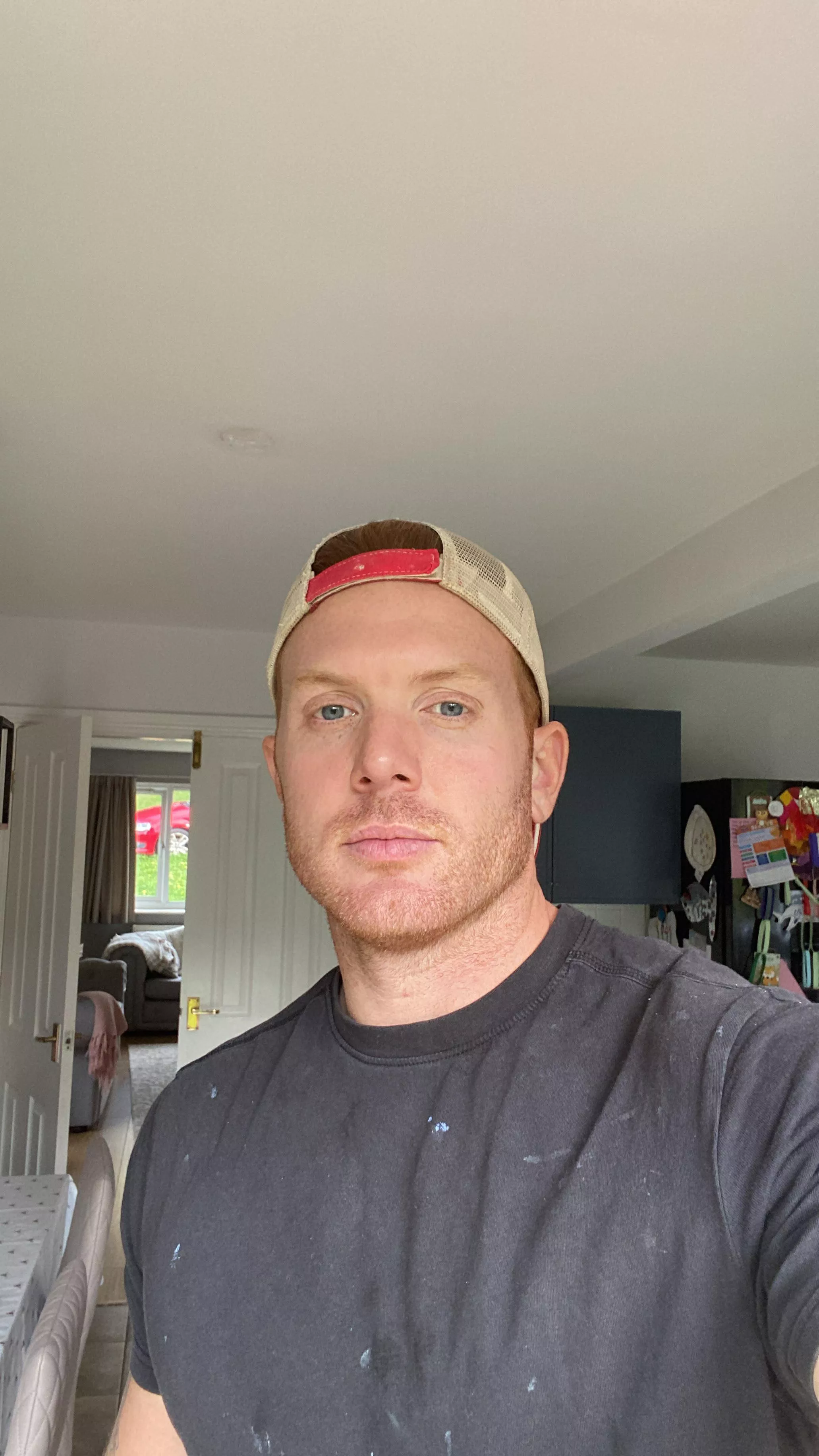 Tradie at work. I’m a plasterer. Happy hump day!