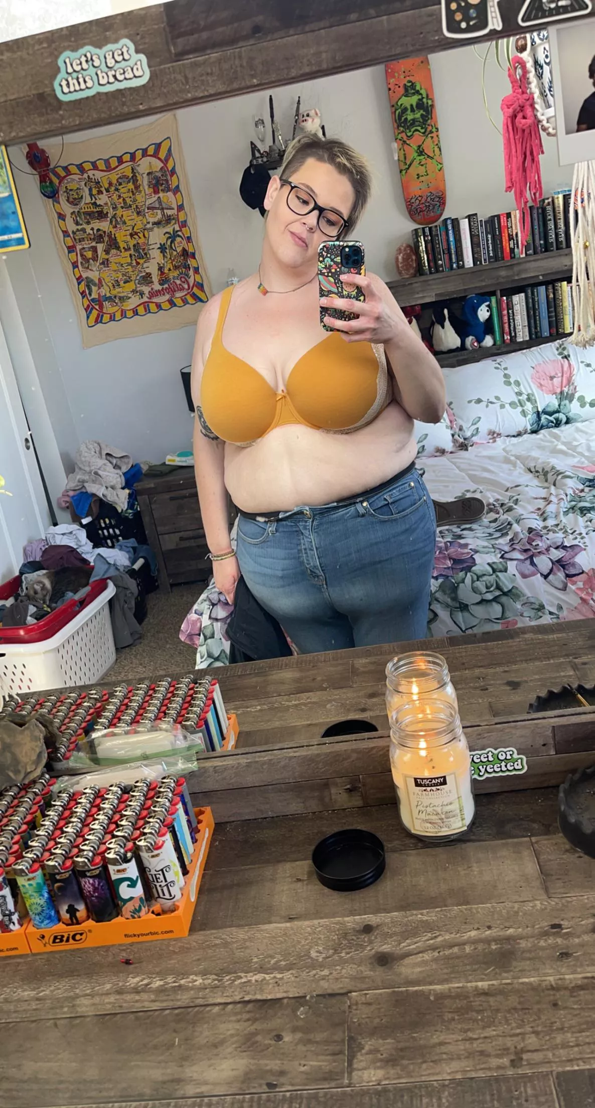 Wanna come over and watch porn on my flat screen mirror?