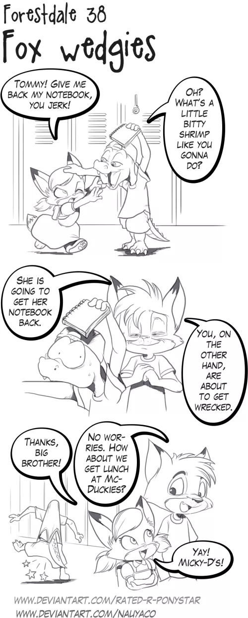 Forestdale 38: Fox Wedgies (By Nauyaco and Talos Lives, source in comments)