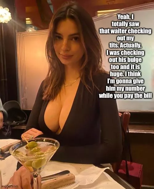 Her husband knows she loves to play around.