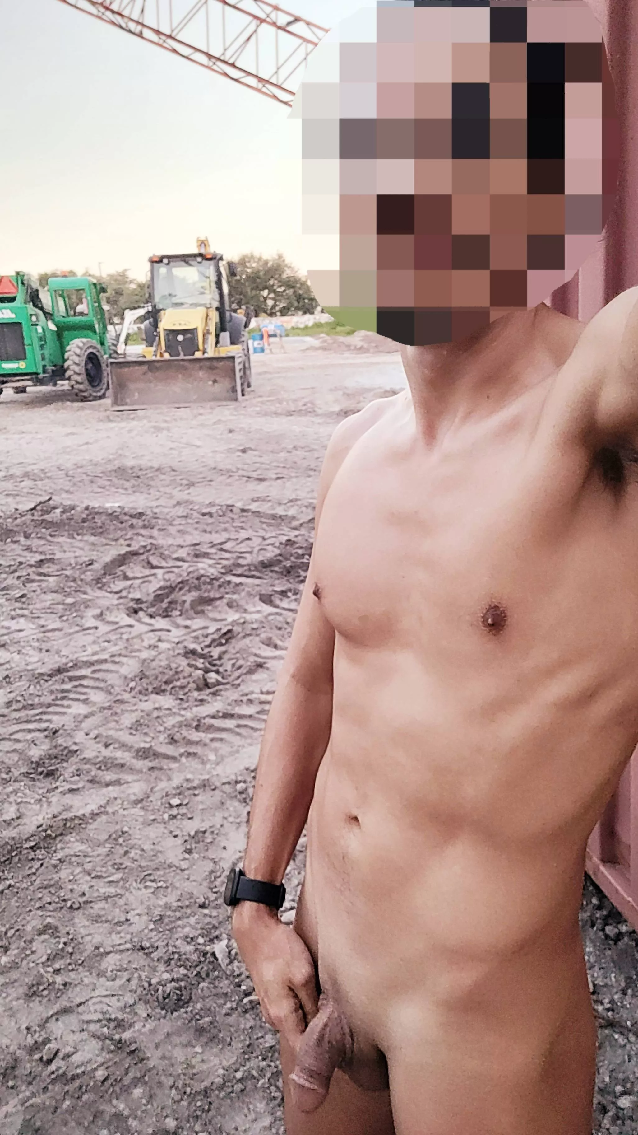 I didn't wear my hard hat