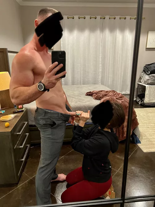 I looove stroking his big cock 🤤 (MF)