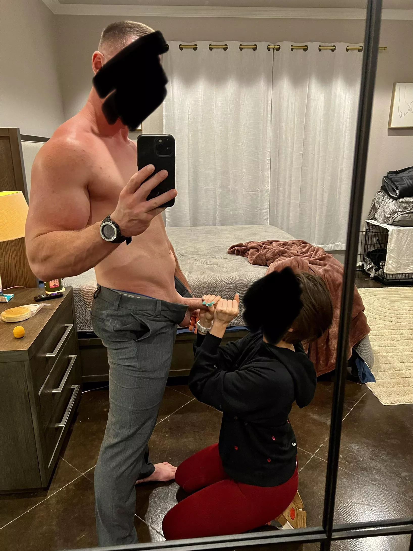 I looove stroking his big cock 🤤 (MF)