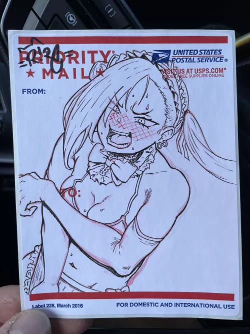 LF Mono Source: drawn by u/i-draw-tits - fan art of a character possibly from a doujin