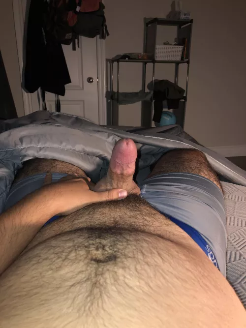 Morning wood woke me up 😅, anyone mind lending a hand?