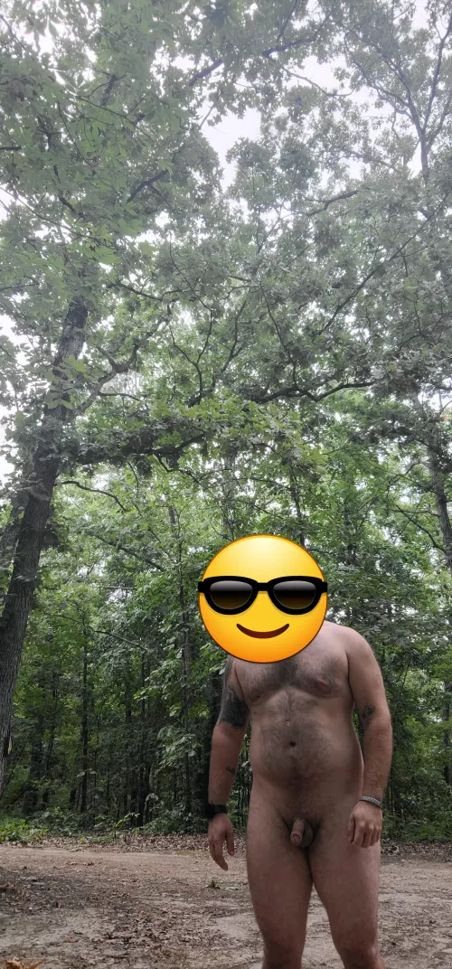 Not the first time I have been naked in the woods, definitely the most open.