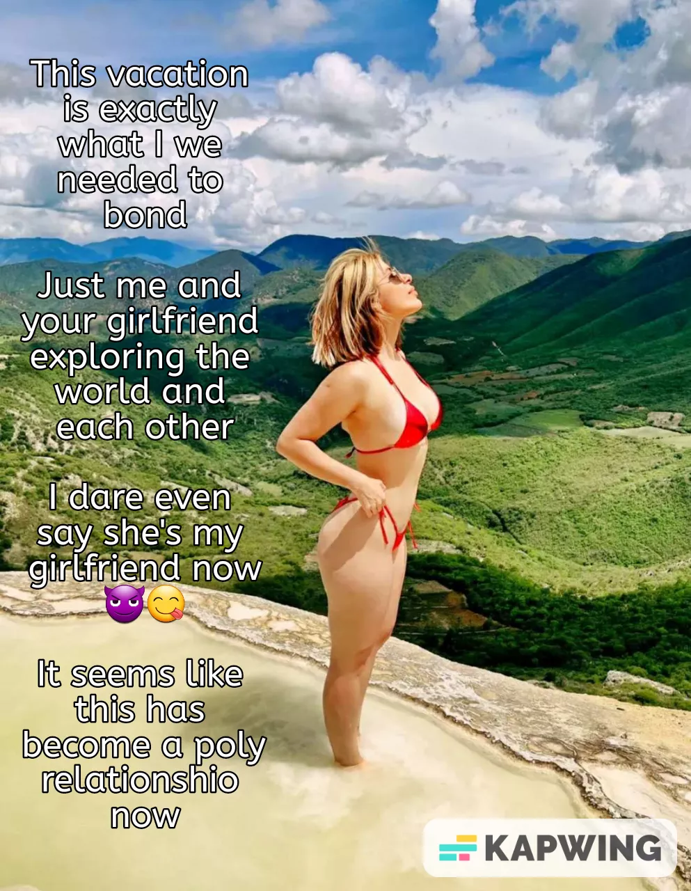 Vacation between your girlfriend and bull has brought them closer ❤️