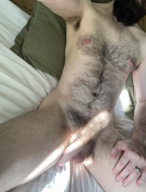 [41] Just a hairy, married, daddy bod enjoying some afternoon sun. I’ve been feeling a little under the weather, anyone like to give me the kiss of life?