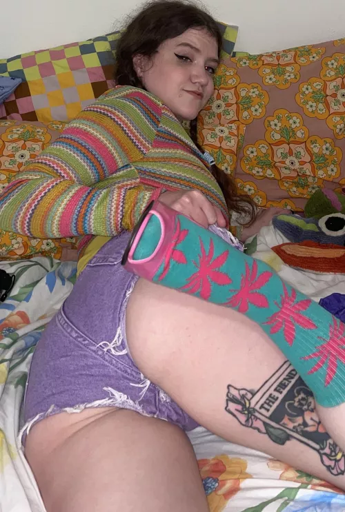 denim booty from underneath