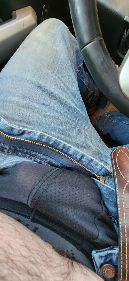 jeans got tight on the ride home should I take it all the way out