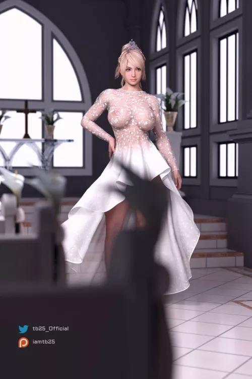 Lunafreya See Through White Dress (TB25) [Final Fantasy]