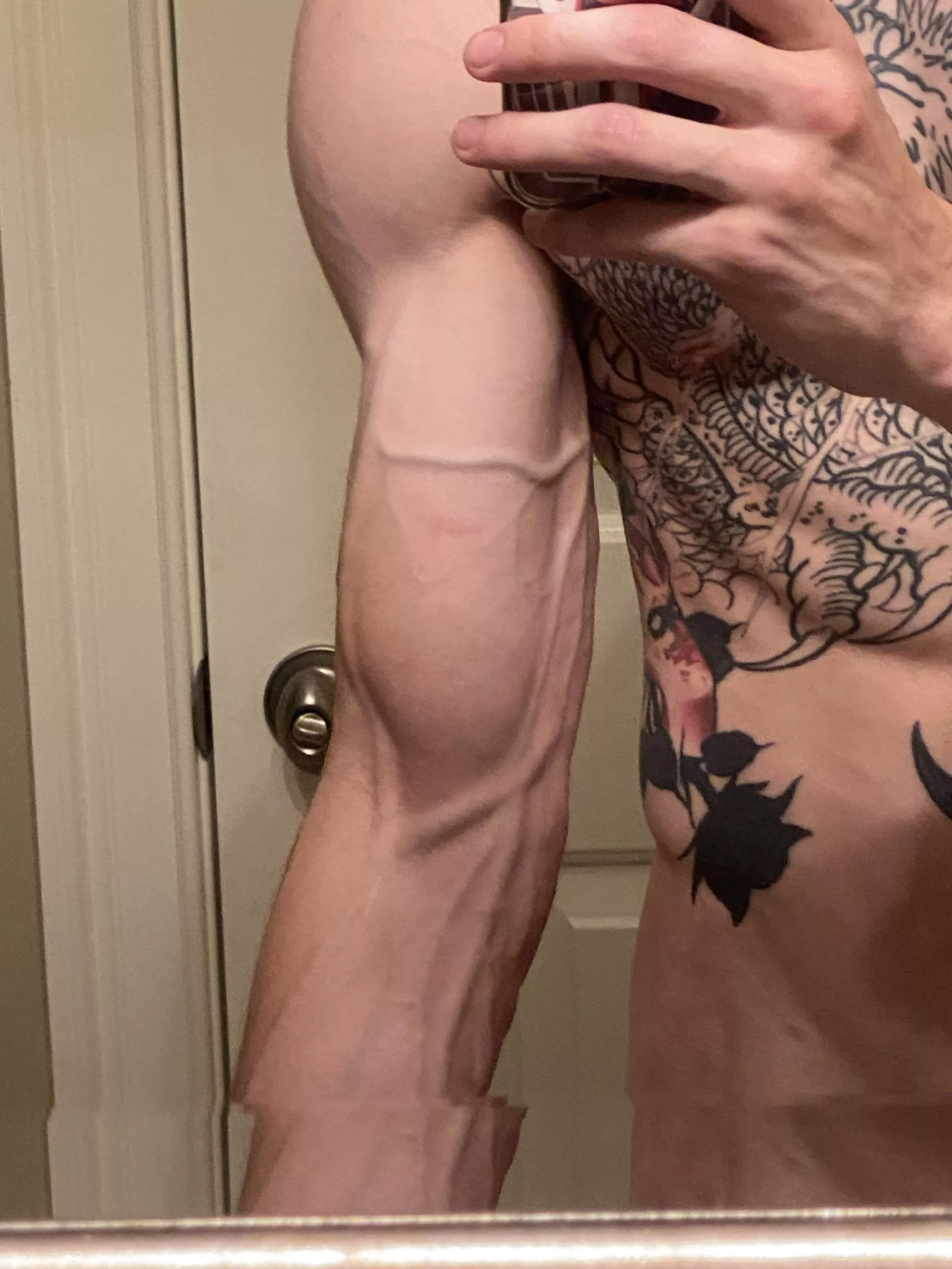 My arms aren’t the only thing super veiny 😏 (M)