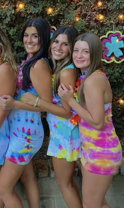 Those dresses could be slid up really quick