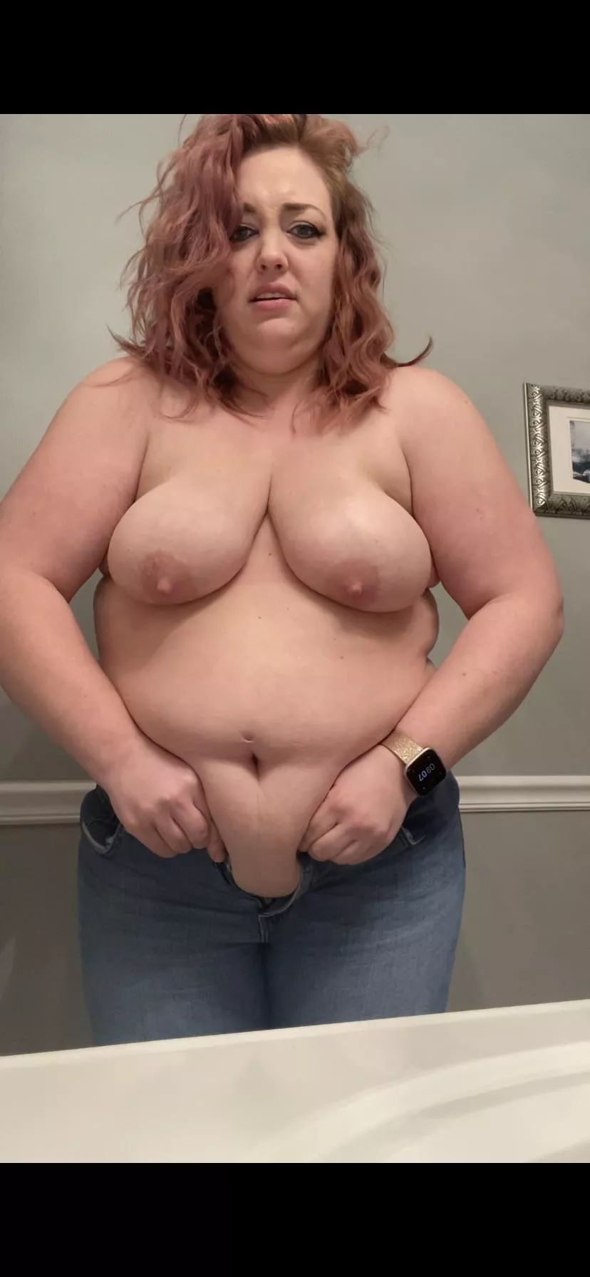 Watch me try and button these 😅