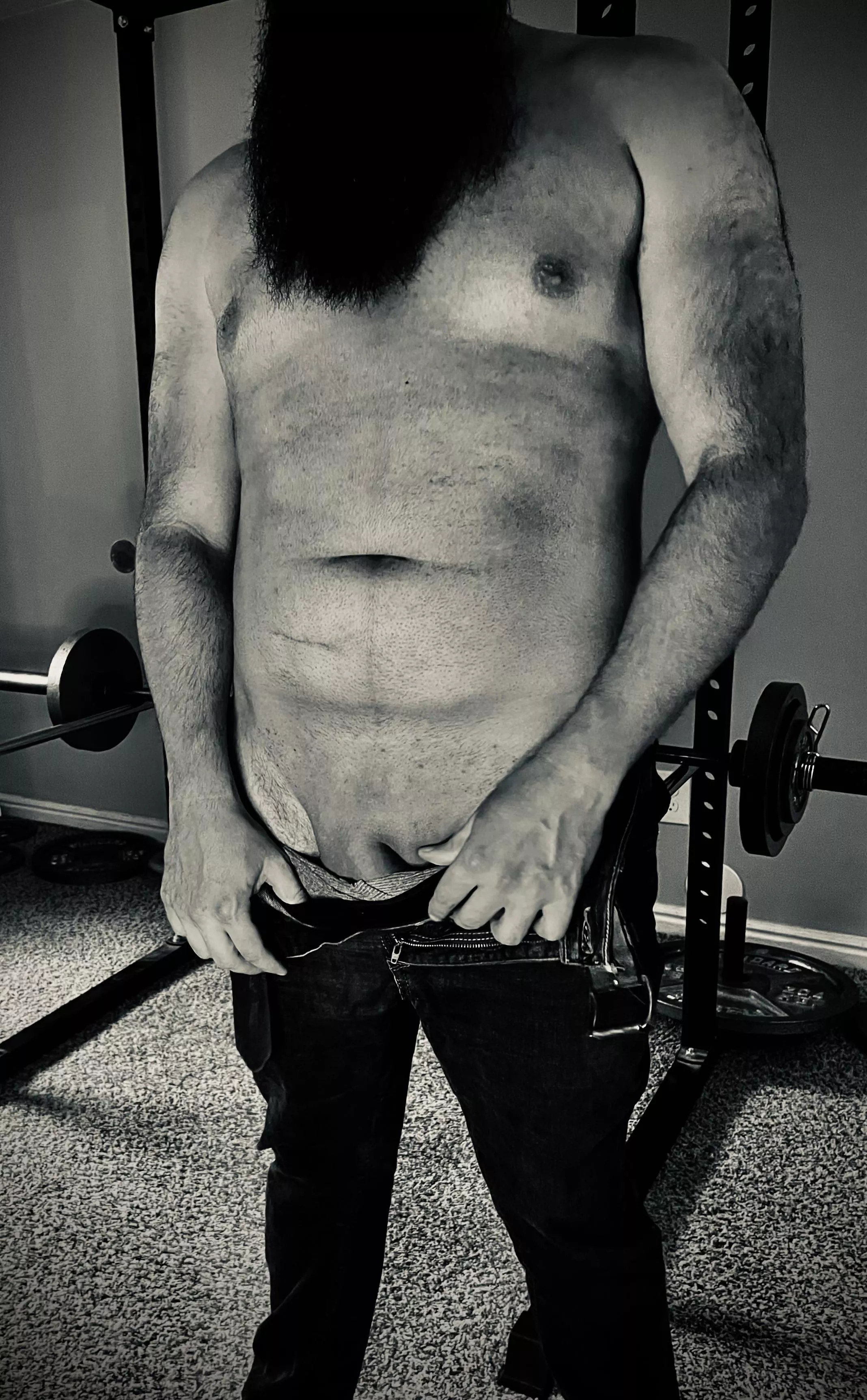 Getting ready to break a sweat.