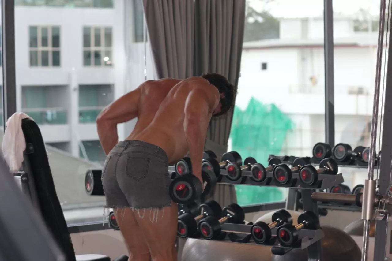 I spend a lot of time in the gym.