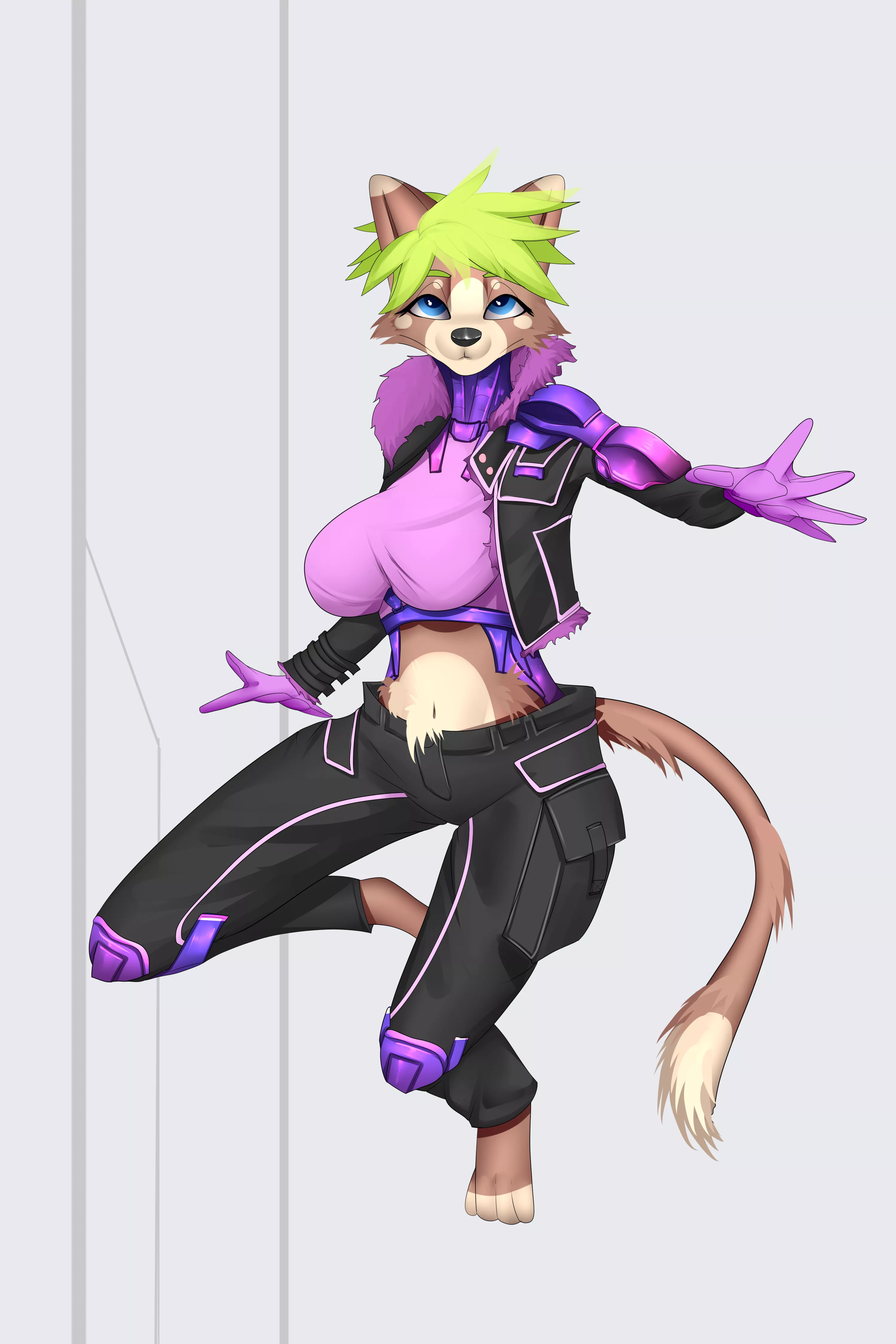 Cyber Anthro concept by me (VinsentSpeed on FA)