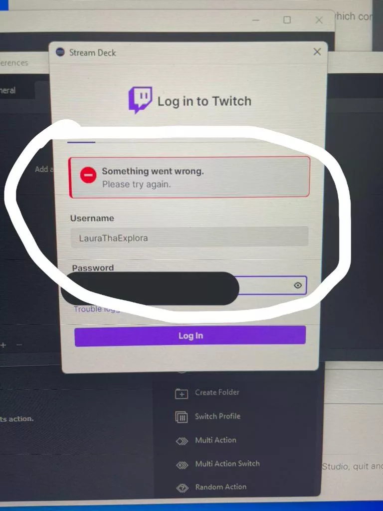 Elgato streamdeck login issue?! Anyone having this issue, I’ve tried everything and can not login.