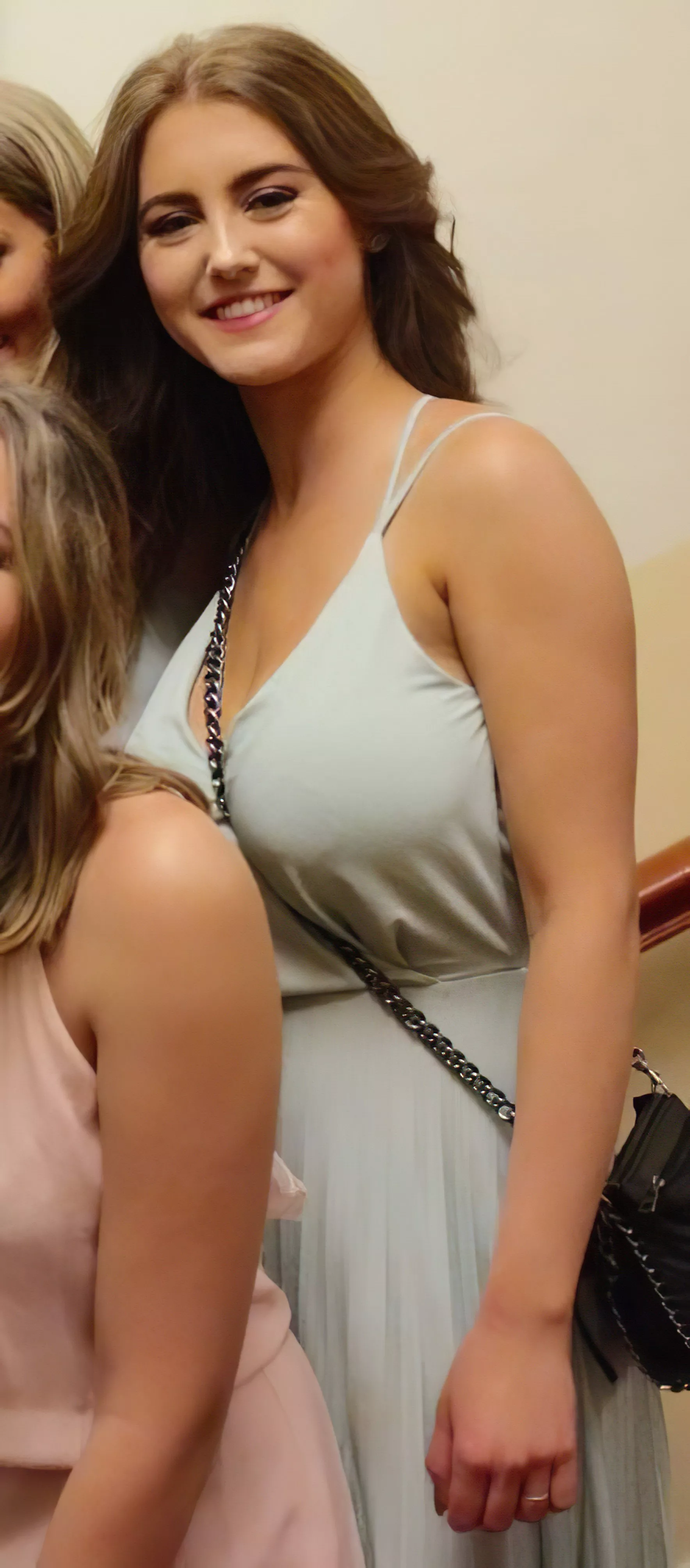 F18 Busty Swedish Brunette in Dress