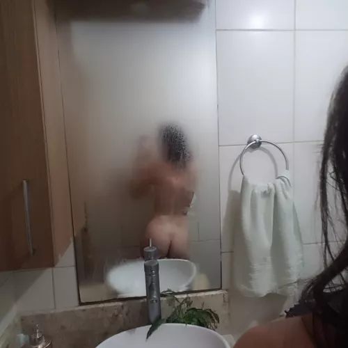 I just got out of the shower, I'm waiting for you in bed!